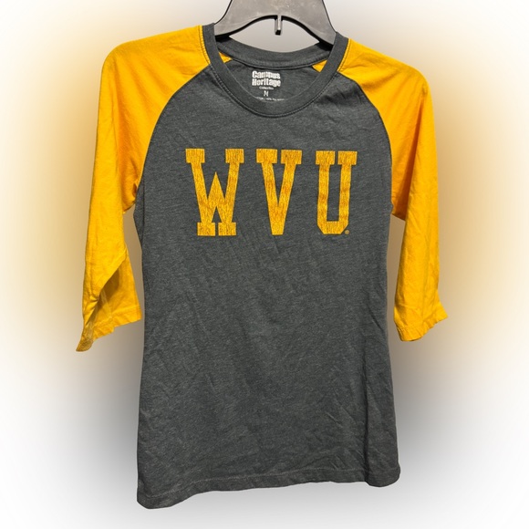 WVU West Virginia University Mountaineers Campus Heritage Tee Shirt, Medium - Picture 1 of 3